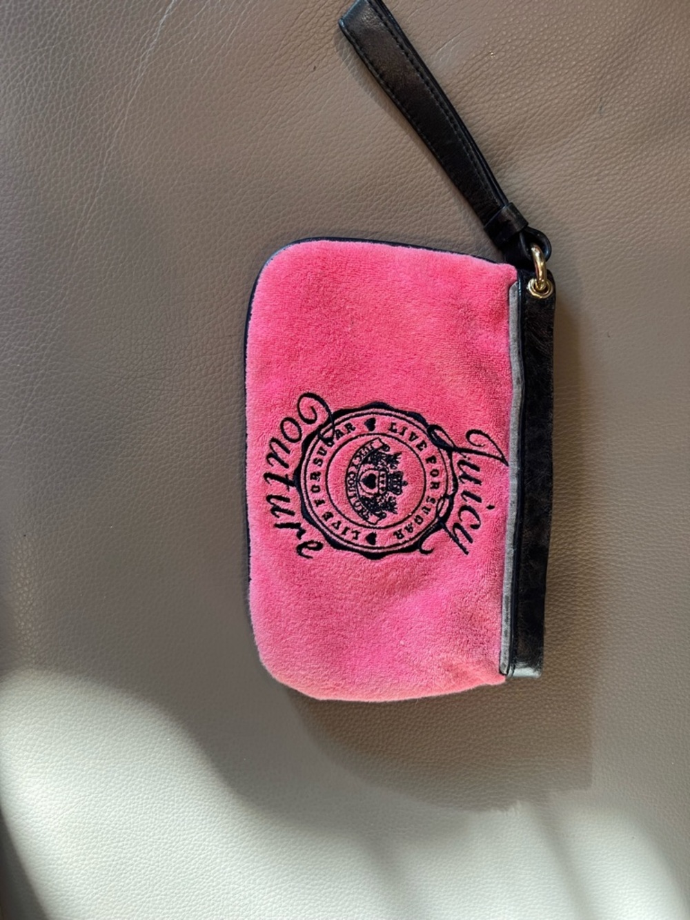 Vintage Juicy Couture Pink Wristlet Pouch